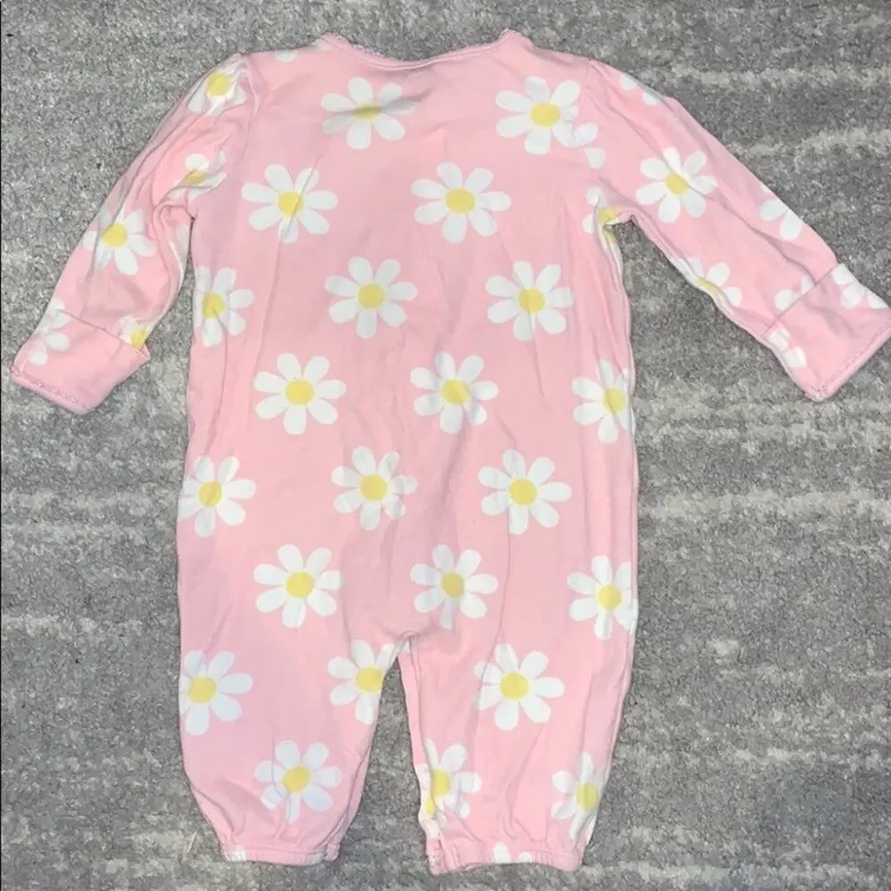 “Love Me” pajama jumper w/ mitten folds and snaps